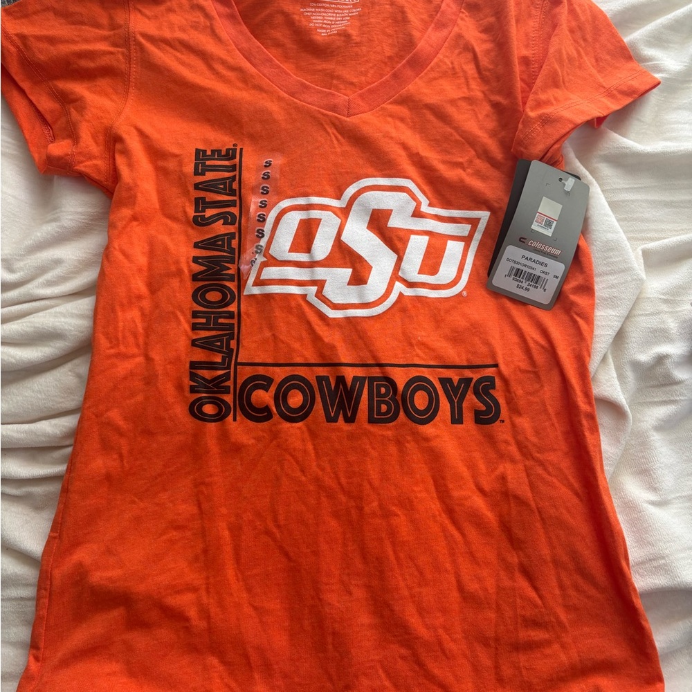 Orange Oklahoma State Cowboys Women's Short Sleeve Tee